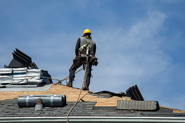 Professional Gutter Installation technician working in Mansfield, LA